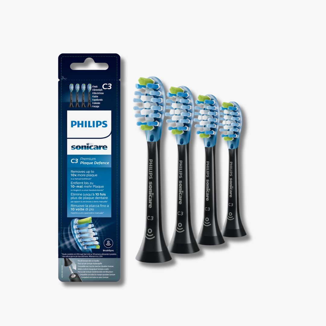 Philips Sonicare C3 Premium - 4 stuks - zwart