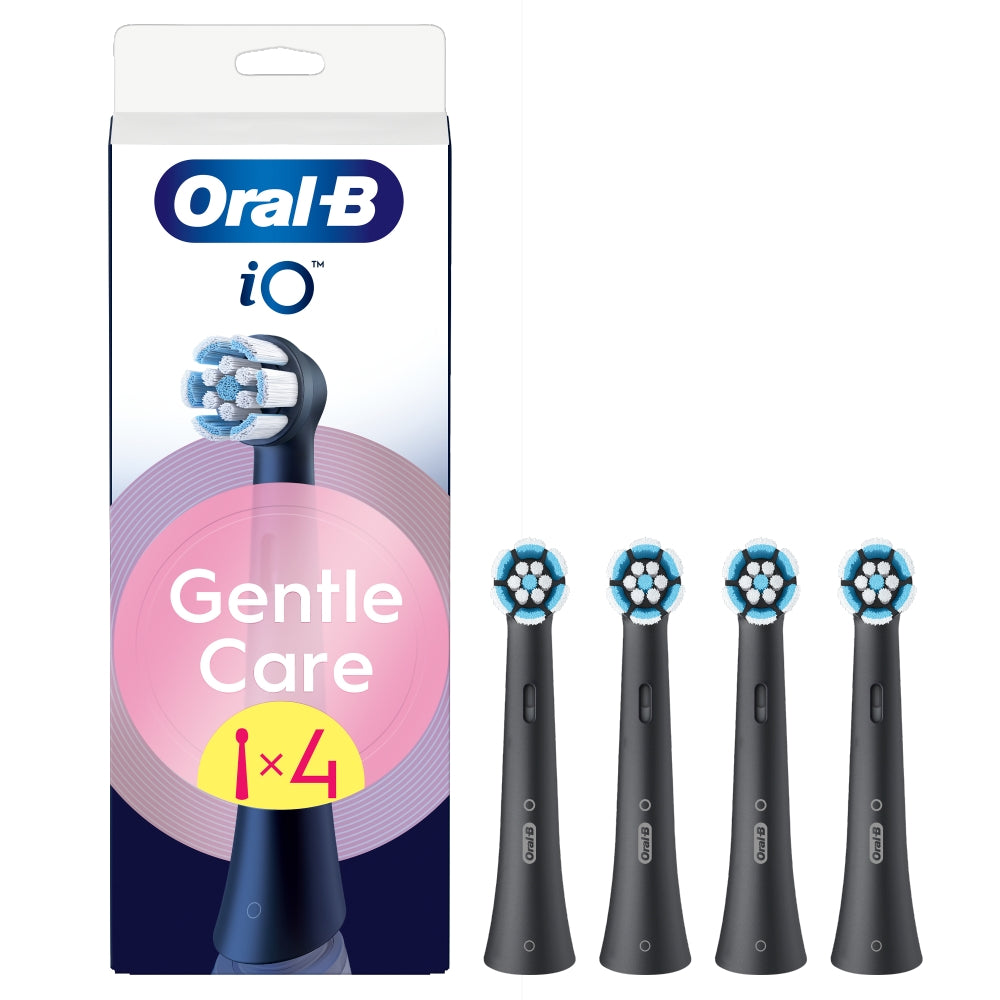 Oral-B iO Gentle Care - Opzetborstels – Zwart - 4 stuks