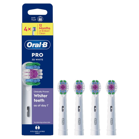 Oral-B PRO 3D White opzetborstels 4 stuks