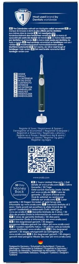 Oral-B iO series 2 Clean & Care Elektrische Tandenborstel Groen met Reisetui