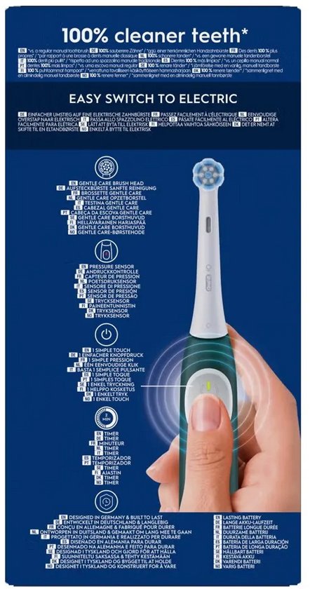 Oral-B iO series 2 Clean & Care Elektrische Tandenborstel Groen met Reisetui