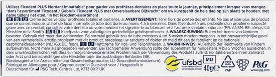 Fixodent Plus Kleefpasta Onverslaanbare Bijtkracht - 6 x 40ml