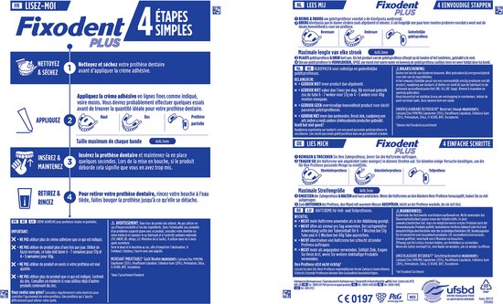 Fixodent Plus Kleefpasta Onverslaanbare Bijtkracht - 6 x 40ml