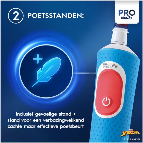 Oral-B Pro Kids - Spider-Man - Elektrische Tandenborstel -2 Opzetborstels