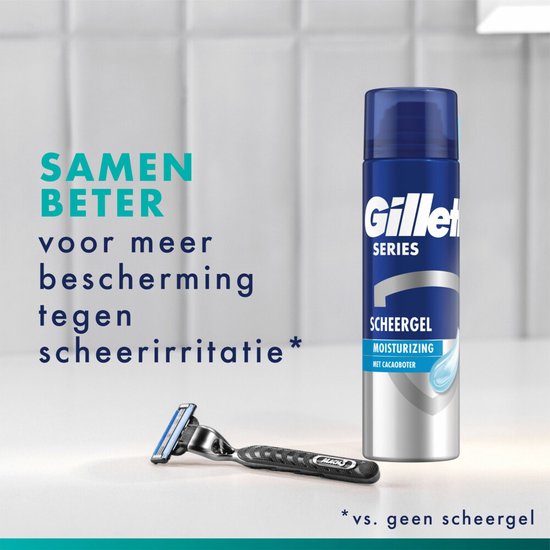 Gillette Mach3 - 1 Handvat + 3 - Scheermesjes