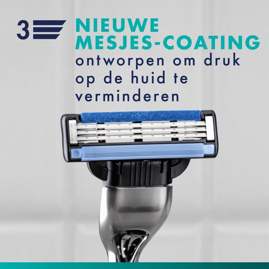 Gillette Mach3 - 1 Handvat + 3 - Scheermesjes