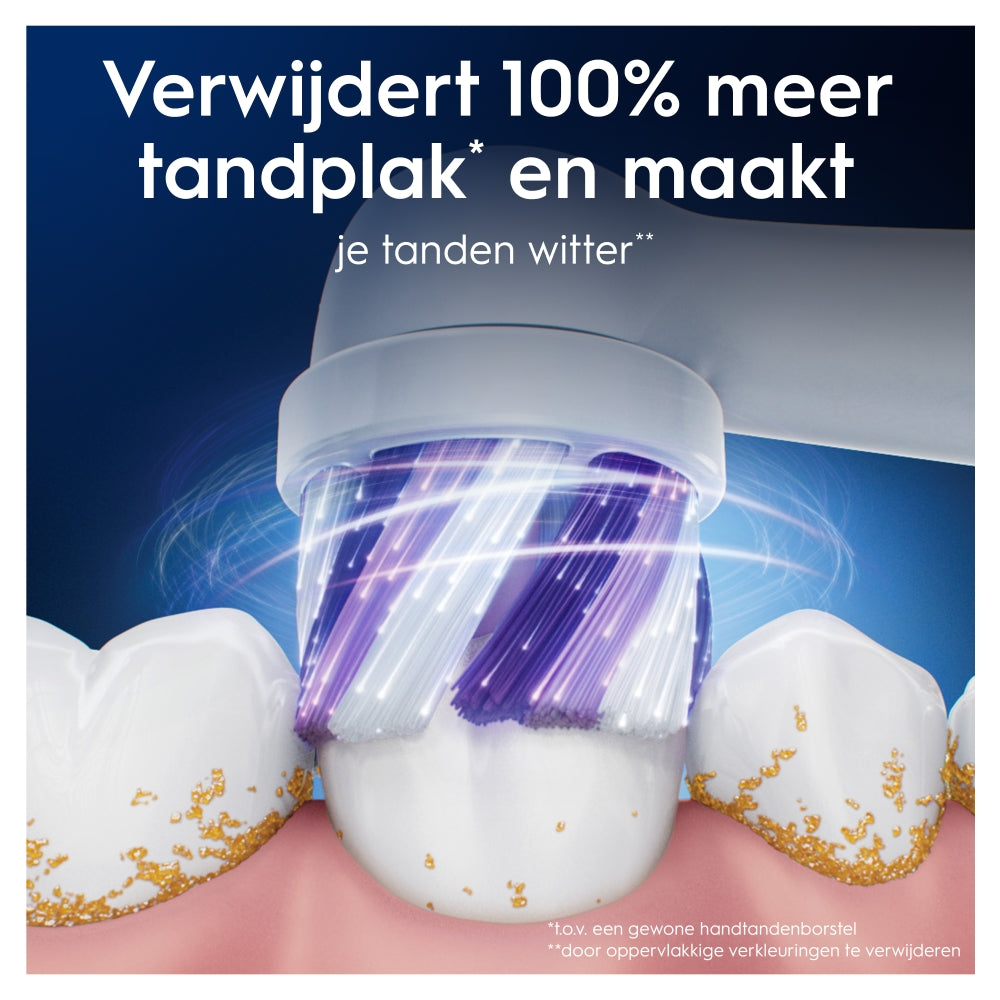 Oral-B iO Radiant White - Opzetborstels - Wit - 2 stuks
