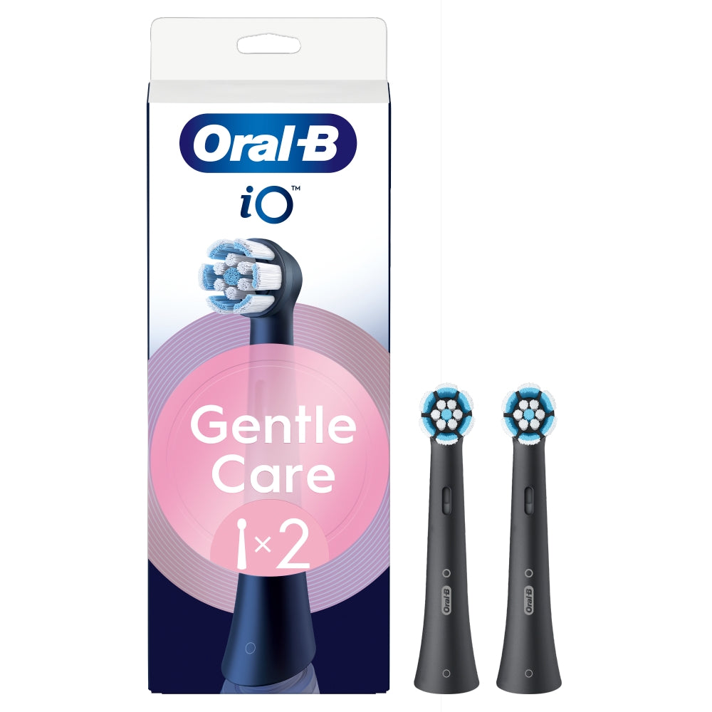 Oral-B iO Gentle Care - Opzetborstels - Zwart - 2 stuks