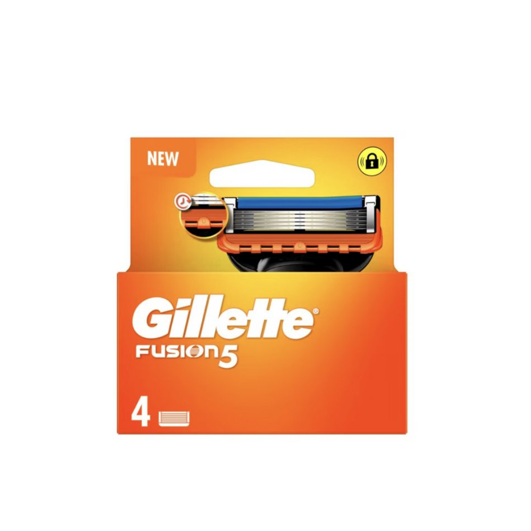 Gillette Fusion 5 blades scheermesjes voor mannen - 4 Stuks