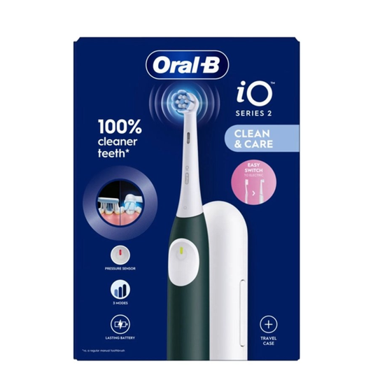 Oral-B iO 2 groen Elektrische Tandenborstel met Reisetui