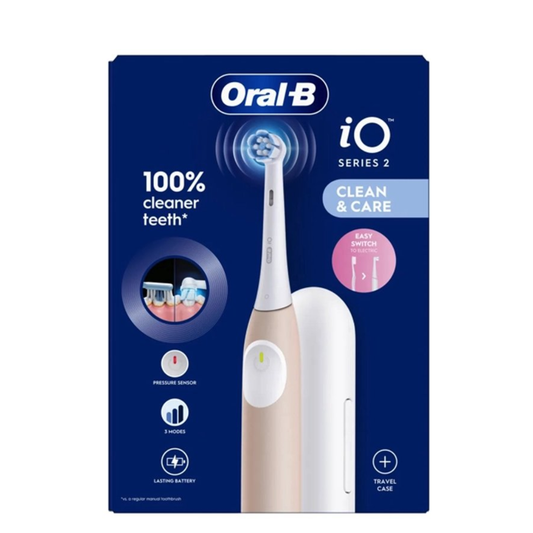Oral-B iO 2 Pink Elektrische Tandenborstel met Reisetui