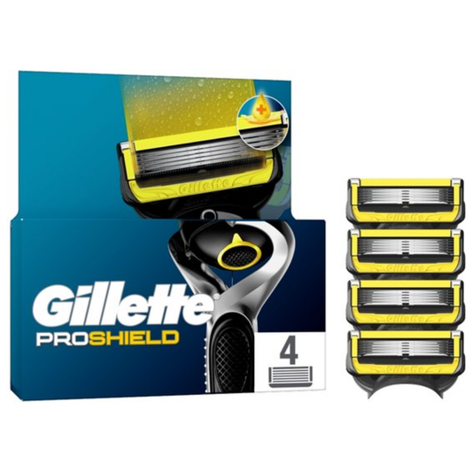 Gillette Proshield Navul Scheermessen - 4 Stuks