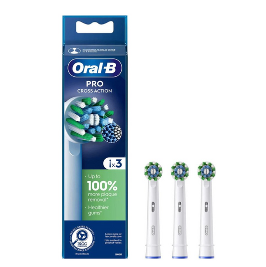Oral-B PRO CrossAction wit opzetborstels 3 stuks