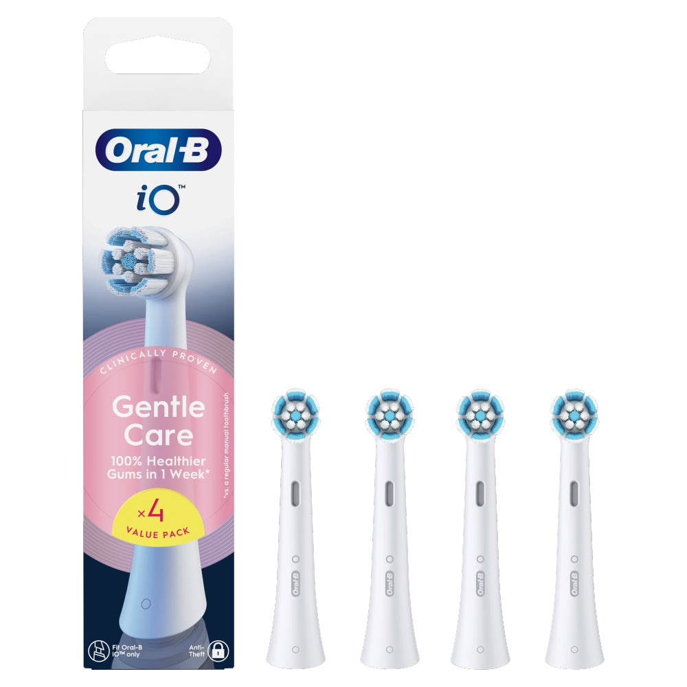Oral-B iO Gentle Care - Opzetborstels – Wit - 4 stuks