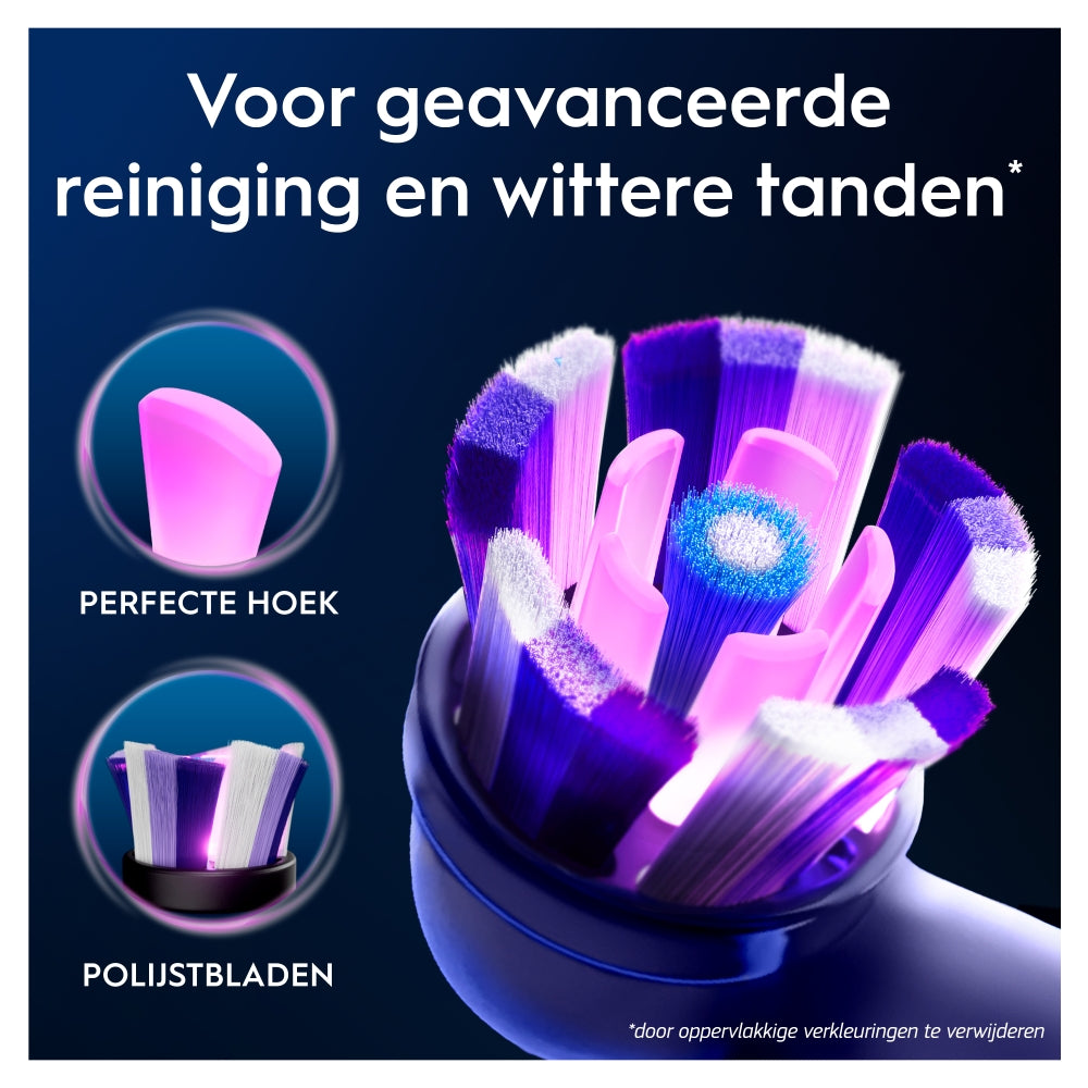 Oral-B iO Radiant White - Opzetborstels - Wit - 2 stuks