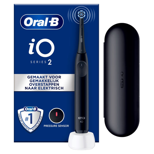 Oral-B iO 2 Elektrische Tandenborstel Black met Reisetui