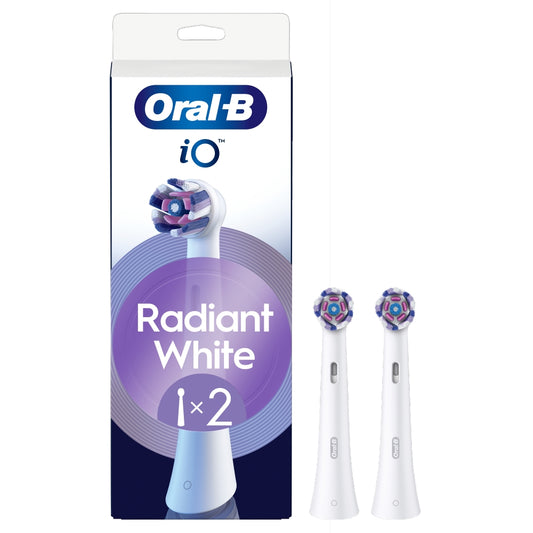 Oral-B iO Radiant White - Opzetborstels - Wit - 2 stuks