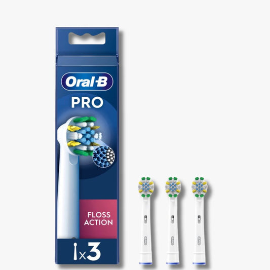 Oral-B PRO Floss Action Opzetborstels - Set van 3 stuks met CleanMaximiser-technologie, verwijdert meer tandplak en reinigt diep tussen de tanden