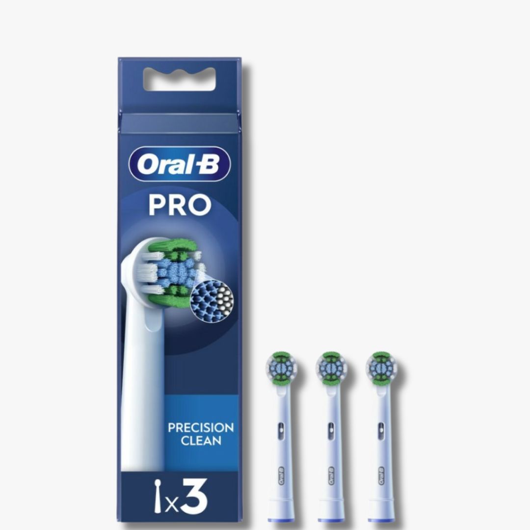 Oral-B PRO Precision Clean opzetborstels - Set van 3 stuks met CleanMaximiser-technologie, verwijdert meer tandplak en bevordert een gezondere mondhygiëne