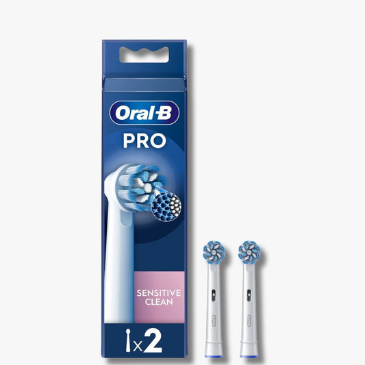 Oral-B PRO Sensitive Clean opzetborstels - Set van 2 stuks met CleanMaximiser-technologie voor een zachte en effectieve reiniging van gevoelige tanden