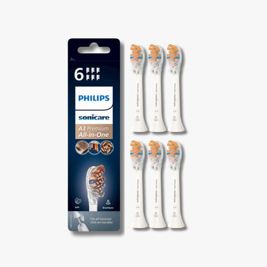 Philips A3 Premium All-in-One HX9092/10 Wit - Set van 6 opzetborstels voor grondige reiniging en witte tanden met de Philips Sonicare