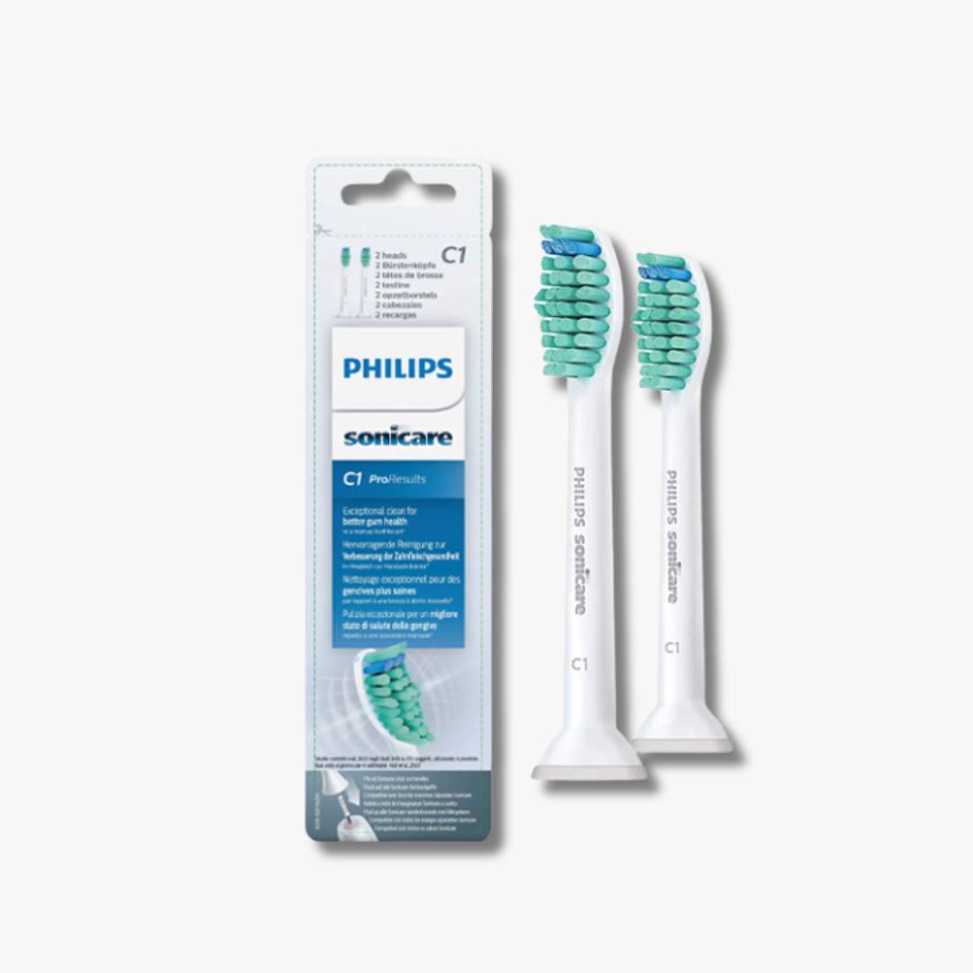 Philips Sonicare ProResults HX6012/07 Standaard - Set van 2 opzetborstels voor een grondige reiniging en tandverzorging met Sonicare