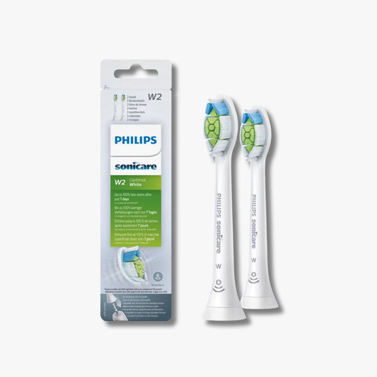 Philips Sonicare W2 Optimal White Wit - Set van 2 opzetborstels voor het optimaliseren van witheid en tandverzorging met Sonicare