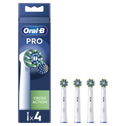 Oral-B PRO CrossAction opzetborstels 4 stuks - CleanMaximiser