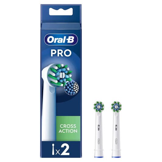 Oral-B PRO CrossAction opzetborstels 2 stuks - CleanMaximiser