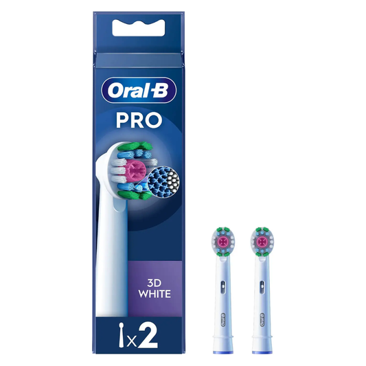 Oral-B PRO 3D White opzetborstels 2 stuks - CleanMaximiser