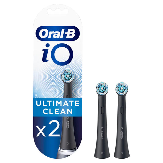 Oral-B iO Ultimate Clean - Opzetborstels - Zwart - 2 stuks